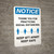 Notice: Thank You For Social Distancing - Keep 6ft Apart Portrait - Wall Sign