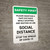 Safety First: Please Maintain Distance - Social Distance Portrait - Wall Sign
