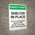 Safety First: Shelter In Place - We Are Closed Due To Government Regulations Portrait - Wall Sign