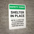Safety First: Shelter In Place - We Are Closed Due To Government Guidelines Portrait - Wall Sign