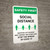Safety First: Social Distance - Maintain a 6ft Distance! Portrait - Wall Sign
