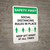 Safety First: Social Distancing Rules In Place Portrait - Wall Sign