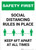 Safety First: Social Distancing Rules In Place Portrait - Wall Sign