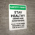 Safety First: Stay Health - Germs are Everywhere Portrait - Wall Sign