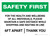 Safety First: For Health And Wellbeing Please Maintain a Safe Distance Landscape - Wall Sign