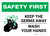 Safety First: Keep The Germs Away - Wash Your Hands Landscape - Wall Sign