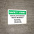 Safety First: Social Distancing Rules In Effect Landscape - Wall Sign