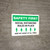 Safety First: Social Distancing Rules In Place Landscape - Wall Sign