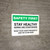 Safety First: Stay Healthy - Germs Are Everywhere Landscape - Wall Sign