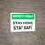 Safety First: Stay Home/Stay Safe Landscape - Wall Sign