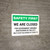 Safety First: We Are Closed For Government Ordered Shutdowns Landscape - Wall Sign