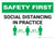 Safety First: Social Distancing in Practice Landscape - Wall Sign