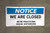 Notice: We Are Closed We're Practicing Social Distancing - Banner