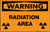 Warning: Radiation Area - Wall Sign