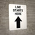 One-Way Aisle Up Arrow Portrait - Wall Sign