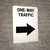 One-Way Traffic Right Arrow Portrait - Wall Sign