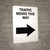 Traffic Moves This Way Right Arrow Portrait - Wall Sign