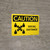 Caution: Social Distance 6 ft with Icon Landscape - Wall Sign