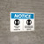 Notice: Maintain 6 Feet - Thank You Bilingual Spanish with Icon Landscape - Wall Sign