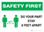 Safety First: Do Your Part Stay 6 Feet Apart with Icon Landscape - Wall Sign