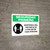 Safety First: Please Maintain A Distance Of 6 Feet Spanish with Icon Landscape - Wall Sign