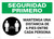 Safety First: Please Maintain A Distance Of 6 Feet Spanish with Icon Landscape - Wall Sign