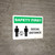 Safety First: Social Distance 6 Ft 2m with Icon Landscape - Wall Sign