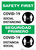 Safety First: COVID-19 Social Distancing Bilingual Spanish with Icon Portrait - Wall Sign