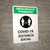 Safety First: COVID-19 Social Distancing Spanish with Icon Portrait - Wall Sign