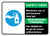 Safety First: Mandatory Use Of Anti-Bacterial Hand Gel Bilingual Spanish With Icon Landscape - Wall Sign