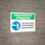 Safety First: Mandatory Use Of Anti-Bacterial Hand Gel Spanish With Icon Landscape - Wall Sign