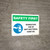 Safety First: Mandatory Use Of Anti-Bacterial Hand Gel with Icon Landscape - Wall Sign
