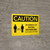 Caution: Be Mindful of Social Distancing with Icon Landscape - Wall Sign