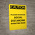 Caution: Please Maintain Social Distancing in Waiting Room Portrait - Wall Sign