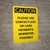 Caution: Please Use Contactless or Card Payments When Possible Portrait - Wall Sign