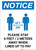 Notice: Please Stay 6ft Away When Lined Up To Pay Portrait - Wall Sign