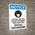 Notice: Please Use the Masks Provided and Practice Social Distancing with Icon Portrait - Wall Sign