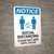 Notice: Please Wait Here Until Called with Icon Portrait - Wall Sign
