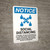 Notice: Social Distancing to Ensure Health with Icon Portrait - Wall Sign