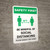 Safety First: Be Mindful of Social Distancing with Icon Portrait - Wall Sign