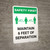 Safety First: Maintain 6 Feet of Separation with Icon Portrait - Wall Sign