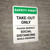 Safety First: Take Out Only Please Respect Social Distancing Portrait - Wall Sign