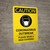 Caution: Coronavirus Outbreak Please Wear Face Coverings with Icon Portrait - Wall Sign