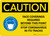 Caution: Face Coverings Required Beyond This Point Stop Coronavirus with Icon Landscape - Wall Sign