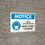 Notice: Avoid Contamination Wear A Face Covering with Icon Landscape - Wall Sign