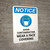 Notice: Avoid Contamination Wear A Face Covering with Icon Portrait - Wall Sign