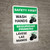 Safety First: Wash Hands Bilingual Spanish with Icon Portrait - Wall Sign