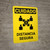 Caution: Safe Distance Spanish with Icon v2 Portrait - Wall Sign
