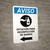 Notice: Hand Sanitizing Station Left Spanish with Icon Portrait - Wall Sign