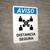 Notice: Safe Distance Spanish with Icon v2 Portrait - Wall Sign